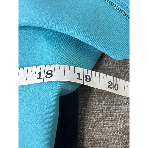 ONeill Reactor 2mm Short Sleeve Women Wetsuit Sz 14 Black Blue Neoprene Stretch - Picture 6 of 10